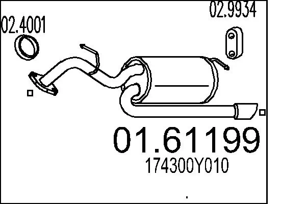Rear Muffler 01.61199