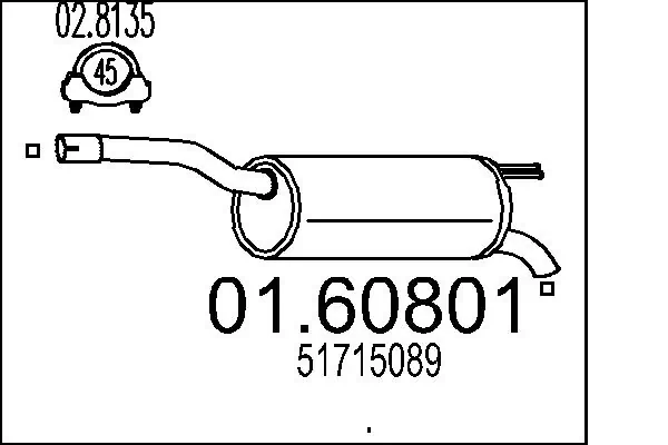 Rear Muffler 01.60801