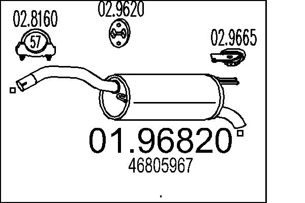 Rear Muffler 01.96820