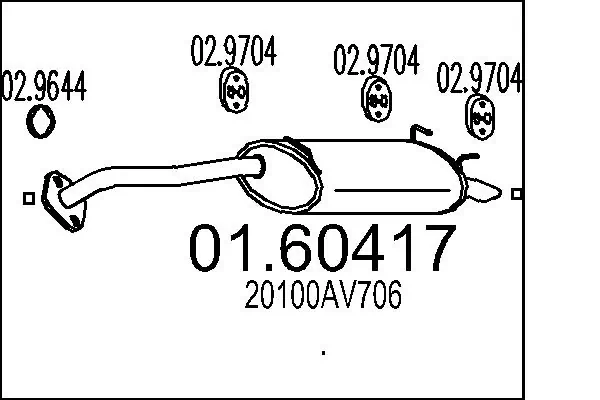 Rear Muffler 01.60417