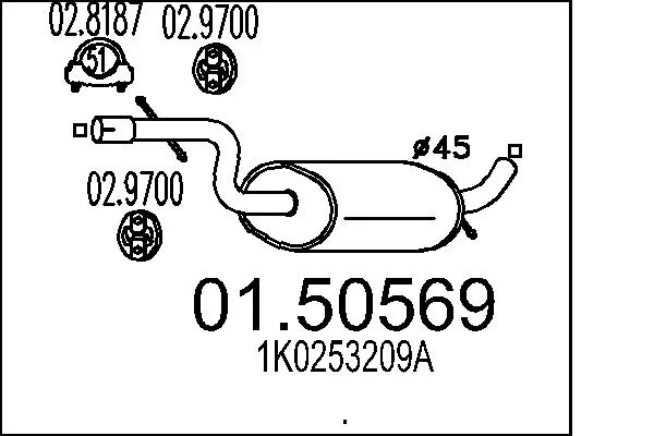 Centre Muffler 01.50569