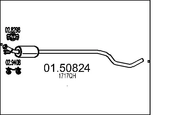 Centre Muffler 01.50824