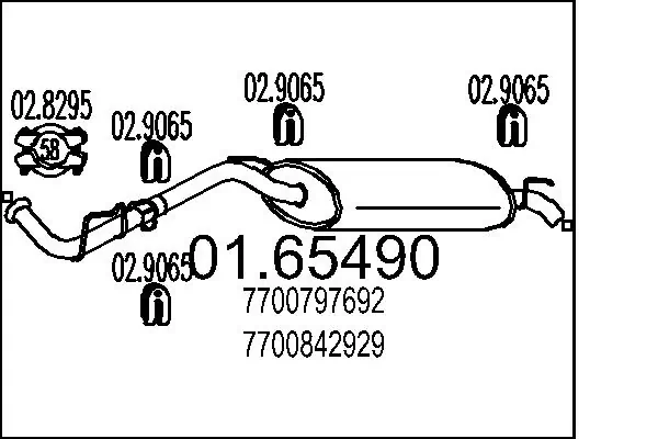 Rear Muffler 01.65490