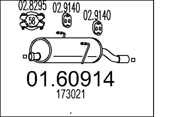 Rear Muffler 01.60914