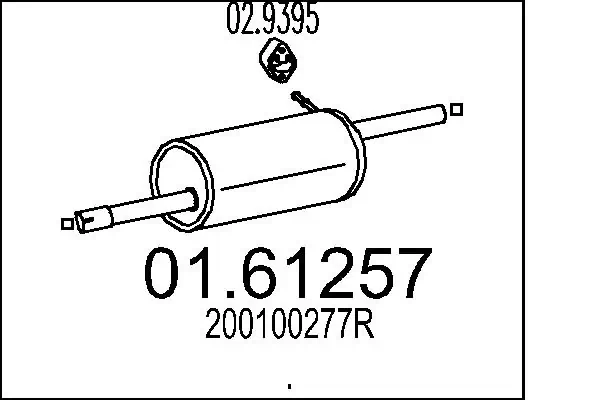 Rear Muffler 01.61257