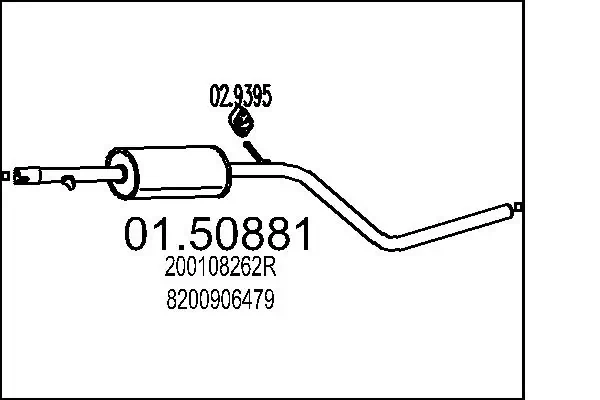 Centre Muffler 01.50881