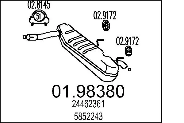Rear Muffler 01.98380