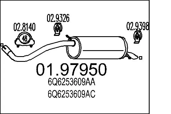 Rear Muffler 01.97950