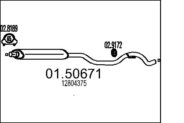 Centre Muffler 01.50671