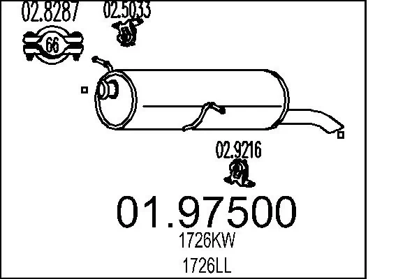 Rear Muffler 01.97500