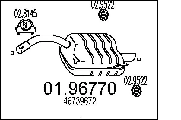 Rear Muffler 01.96770