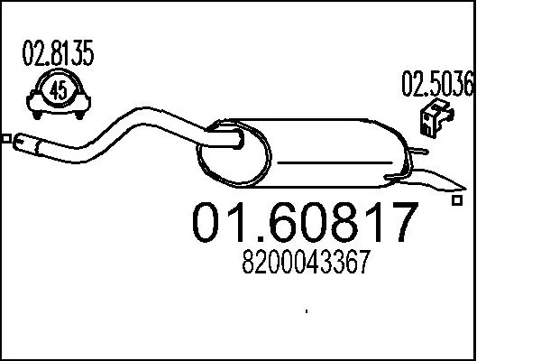 Rear Muffler 01.60817