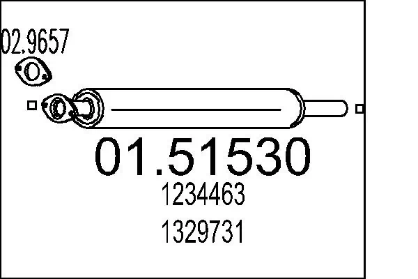 Centre Muffler 01.51530