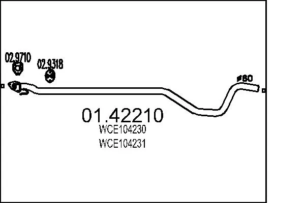 Exhaust Pipe 01.42210