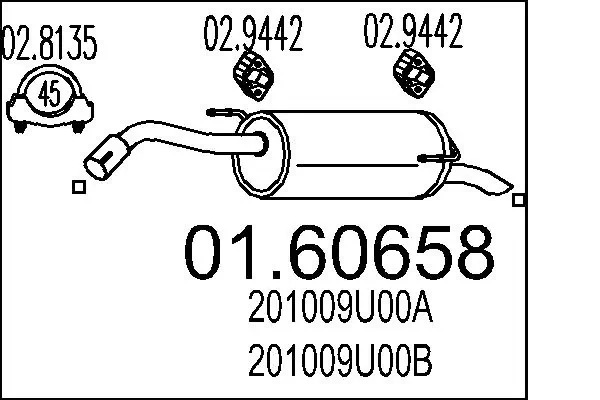 Rear Muffler 01.60658