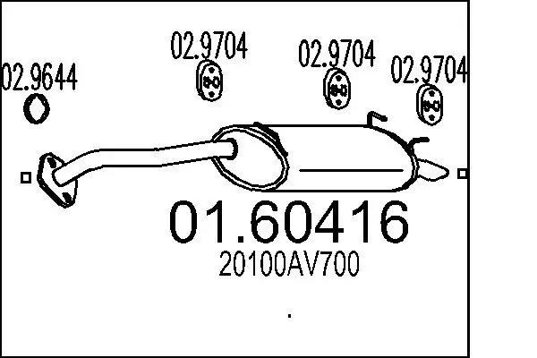 Rear Muffler 01.60416