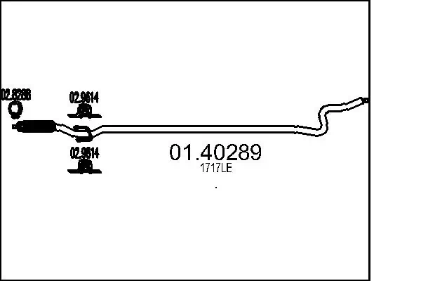 Exhaust Pipe 01.40289