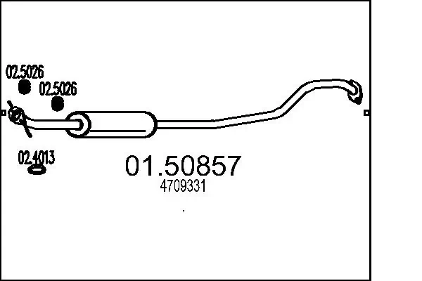 Centre Muffler 01.50857