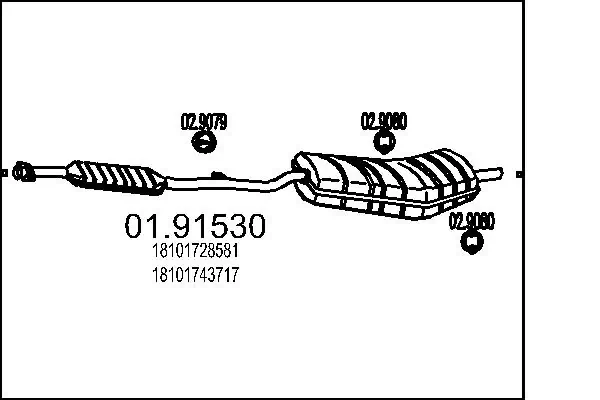 Rear Muffler 01.91530