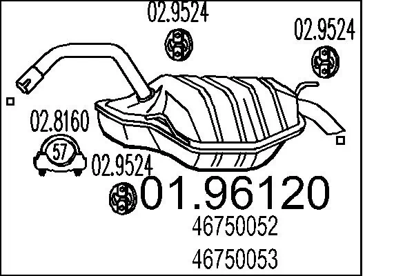 Rear Muffler 01.96120