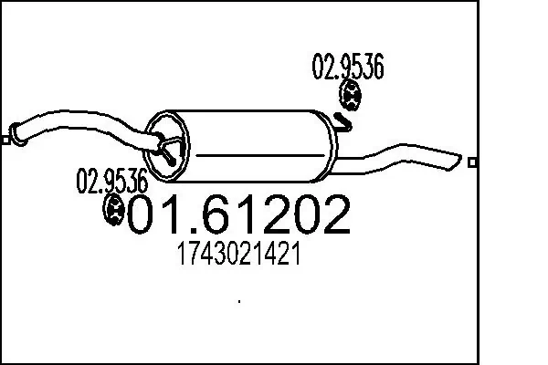 Rear Muffler 01.61202