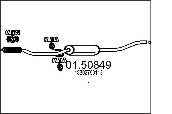 Centre Muffler 01.50849