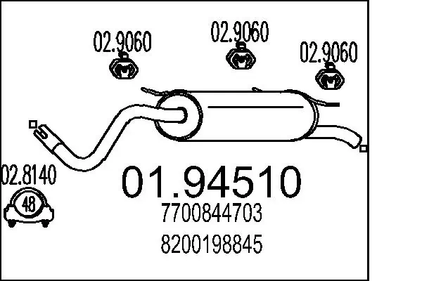 Rear Muffler 01.94510