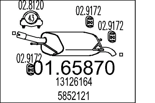 Rear Muffler 01.65870