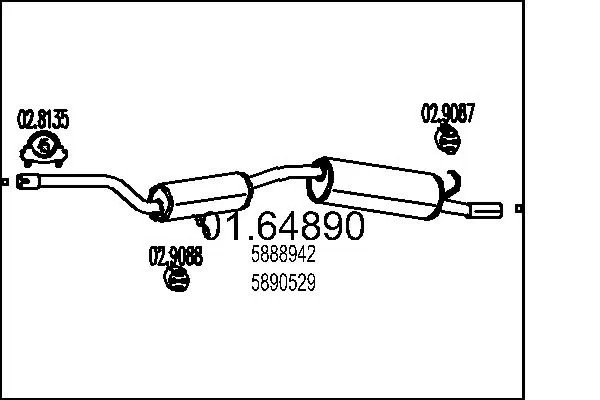 Rear Muffler 01.64890