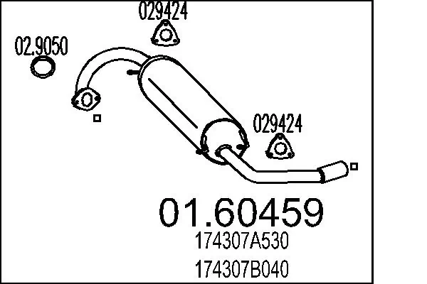 Rear Muffler 01.60459