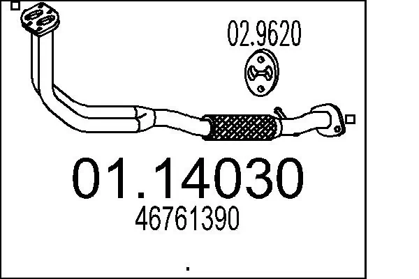 Exhaust Pipe 01.14030