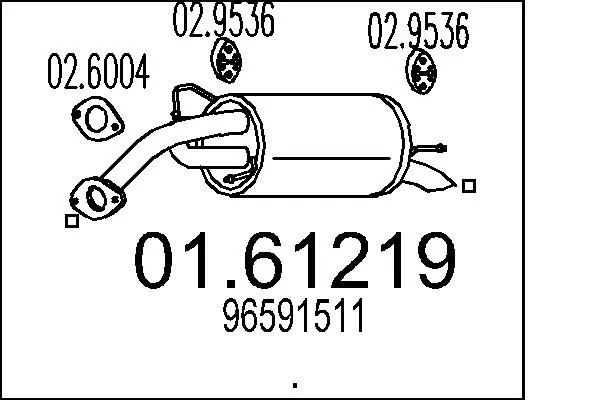 Rear Muffler 01.61219