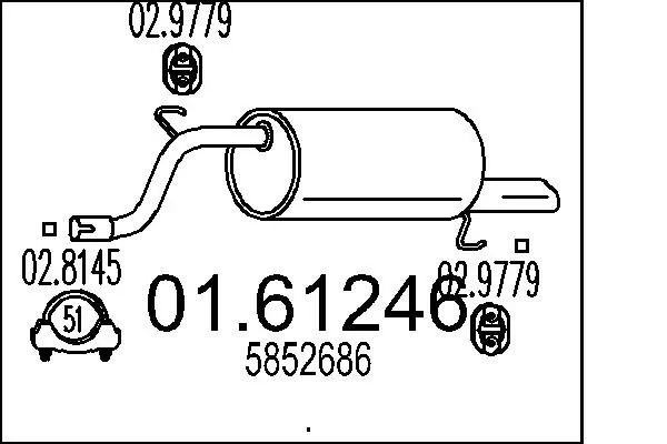 Rear Muffler 01.61246