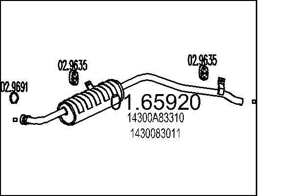 Rear Muffler 01.65920