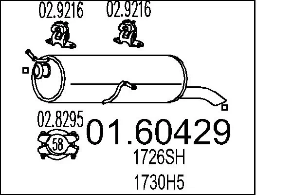 Rear Muffler 01.60429