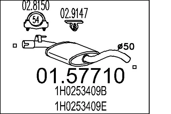 Centre Muffler 01.57710