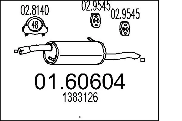 Rear Muffler 01.60604