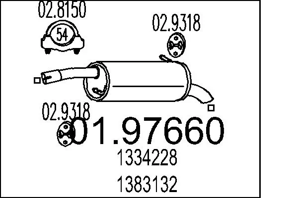 Rear Muffler 01.97660