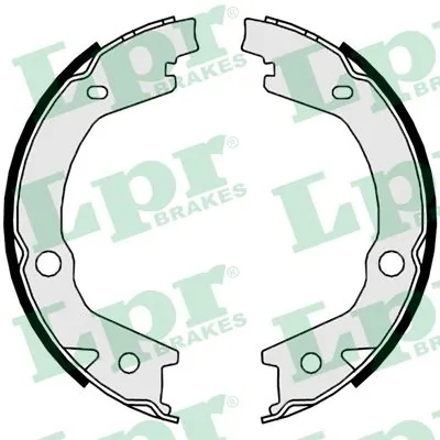 Brake Shoe Set, parking brake 09800