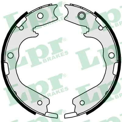Brake Shoe Set, parking brake 01078