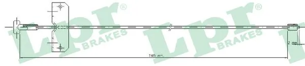 Cable Pull, parking brake C0751B