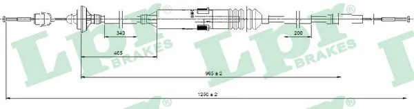 Cable Pull, clutch control C0276C