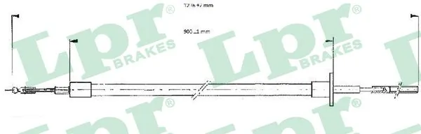 Cable Pull, clutch control C0052C