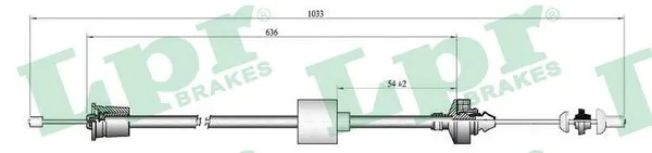Cable Pull, clutch control C0192C