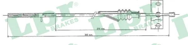 Cable Pull, parking brake C0088B