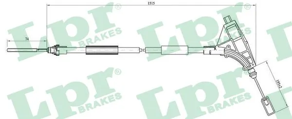 Cable Pull, parking brake C0641B