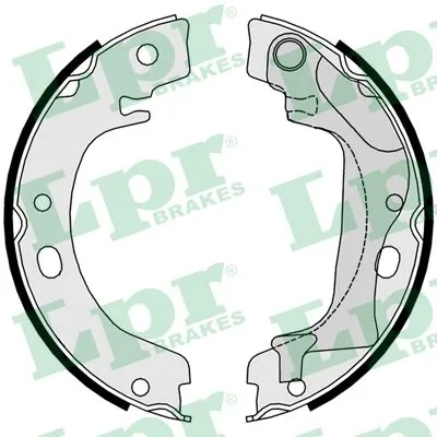 Brake Shoe Set, parking brake 09760