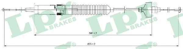 Cable Pull, clutch control C0266C