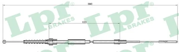 Cable Pull, parking brake C0933B
