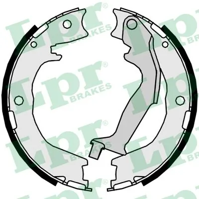 Brake Shoe Set, parking brake 09940